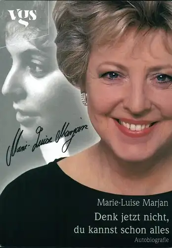 Ak Schauspielerin Marie Luise Marjan, Autogramm
