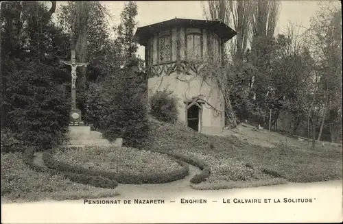 Ak Enghien les Bains Val d'Oise, Internat von Nazareth, Calvary und Solitude