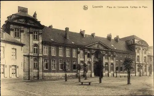 Ak Louvain Leuven Flämisch Brabant, Place de l'Universite, College du Pape