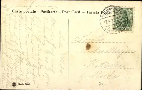 Ak Flusspartie mit Windmühle im Winter