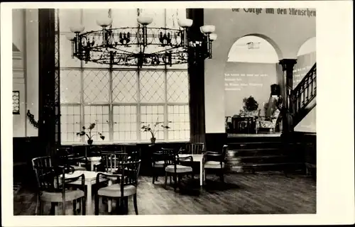 Ak Bad Kösen Naumburg an der Saale, Kurheim Ernst Thälmann, Aufgang mit Gedächtnisecke