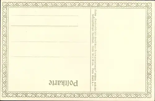 Gedicht Ak Der letzte Mann, Heinrich Röser, Heldenkampf, Falklandinseln 1914