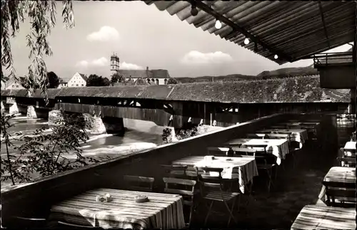 Ak Bad Säckingen am Hochrhein, Restaurant zur Rheinbrücke, Stein am Rhein