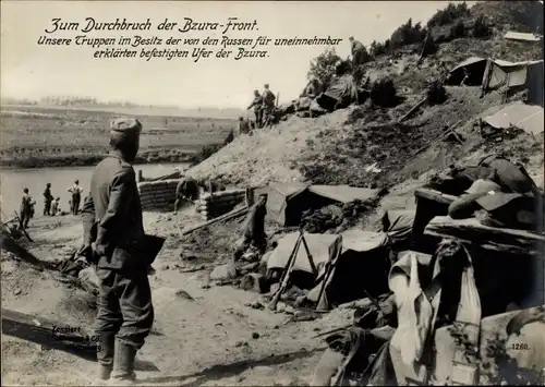 Ak Bzura-Front, Deutsche Soldaten in Uniformen, I WK