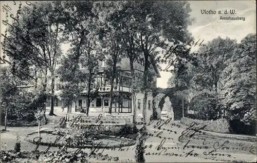 Ak Vlotho an der Weser, Amtshausberg