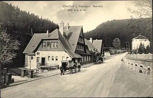 Ak Oberhof im Thüringer Wald, Bahnhof