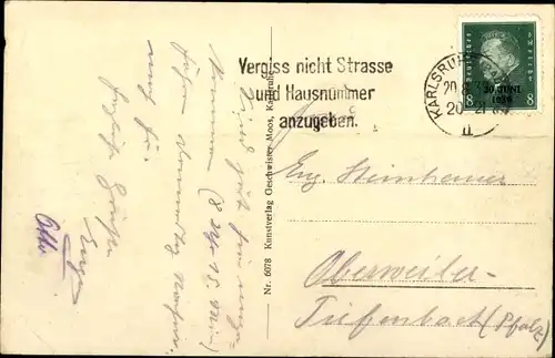 Ak Karlsruhe in Baden, Rheinhafen