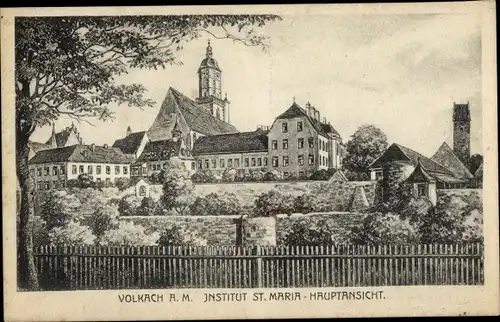 Ak Volkach am Main Unterfranken, Institut St. Maria