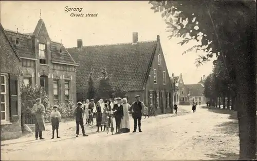 Ak Sprang Capelle Nordbrabant Niederlande, Groote straat