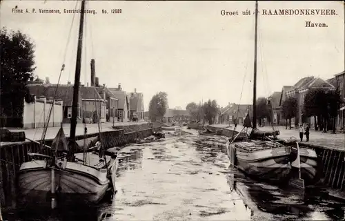 Ak Raamsdonksveer Nordbrabant, Hafen