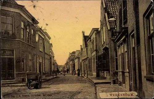 Ak Werkendam Nordbrabant, Straßenpartie