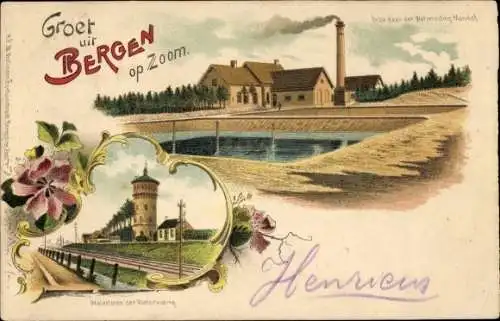 Litho Bergen op Zoom Nordbrabant, Wasserturm