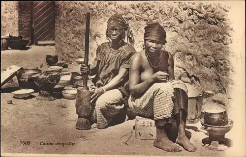 Ak Senegal, Cuisine senegalaise, femmes indigenes, portrait