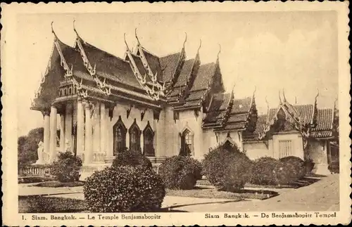 Ak Bangkok Thailand, Benjamabopitr Tempel