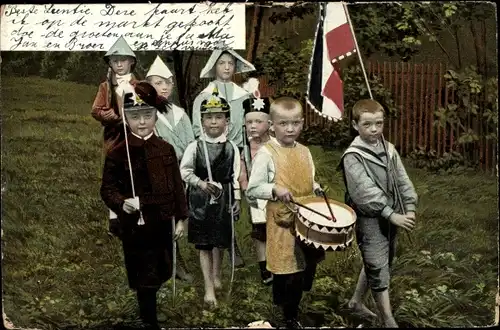 Ak Niederlande, Kinder in Uniform