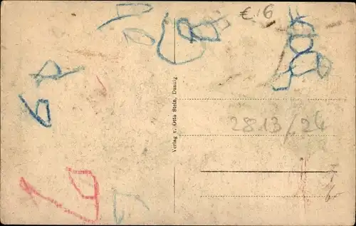 Ak Gdańsk Danzig, Artushof, Inneres