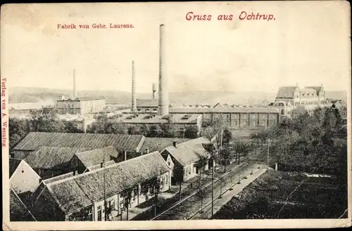 Ak Ochtrup im Münsterland, Fabrik von Gebr. Laurenz