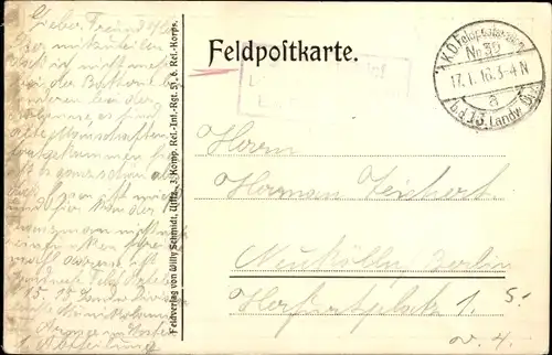 Künstler Ak Eiserne Portionen im Feld, strenger Arrest, Soldat an Baum gefesselt, I WK