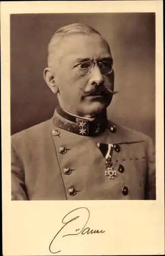 Ak Viktor Dankl, KuK Armee, Orden, Portrait