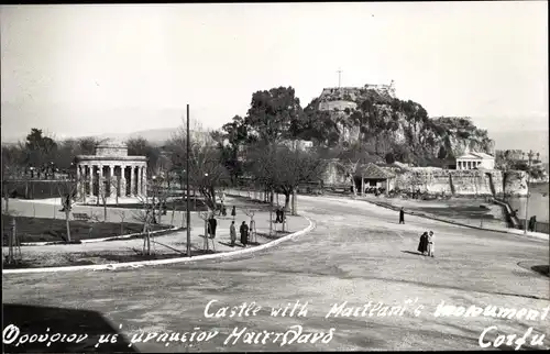 Foto Ak Korfu Griechenland, Schloss, Monument Maitland