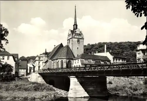 Ak Gera in Thüringen, Untermhaus, Brücke