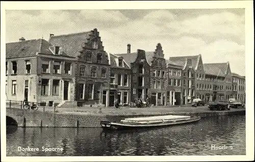 Ak Haarlem Nordholland Niederlande, Donkere Spaarne