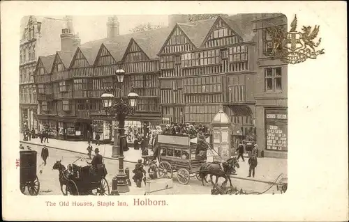 Ak Holborn Camden London England, The Old Hourse, Staple Inn
