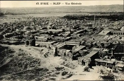 Ak Aleppo Syrien, Gesamtansicht