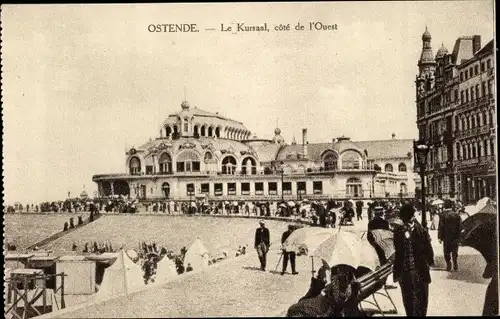 Ak Oostende Ostende Westflandern, Der Kursaal, Westküste