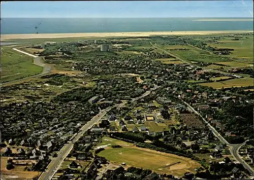 Ak Nordseebad Sankt Peter Ording, Luftaufnahme