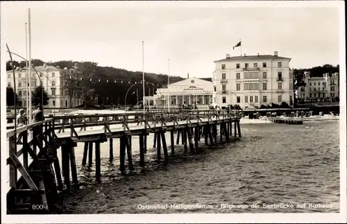 Ak Seebad Heiligendamm Bad Doberan, Seebrücke, Kurhaus