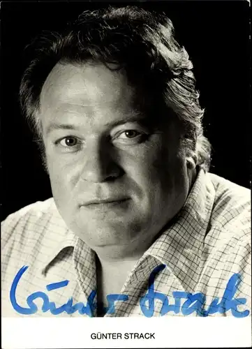Ak Schauspieler Günter Strack, Portrait, Autogramm