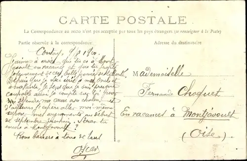 Ak Amiens Somme, das Hotel des Postes und Telegraphen