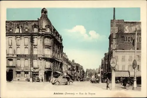 Ak Amiens Somme, rue de Noyon