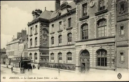 Ak Amiens Somme, Das Lycee für junge Mädchen