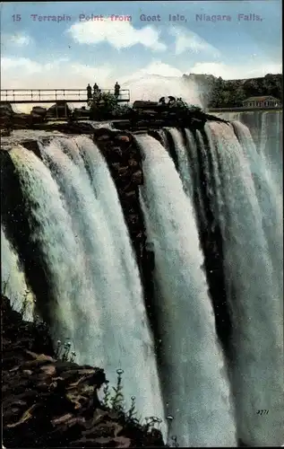 Ak Niagara Falls New York USA, Terrapin Point, Goat Isle