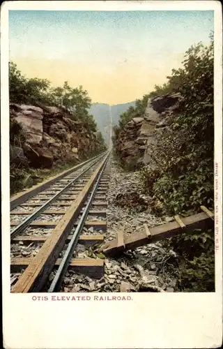 Ak Palenville New York USA, Otis Elevating Railway, Elevated Railroad