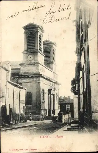 Ak Stenay Lorraine Maas, Kirche