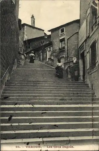 Ak Verdun-Meuse, Les Gros Degres