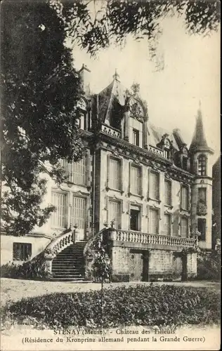Ak Stenay Lorraine Meuse, Chateau des Tilleuls