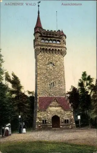Ak Aachen in Nordrhein Westfalen, Aachener Wald, Aussichtsturm