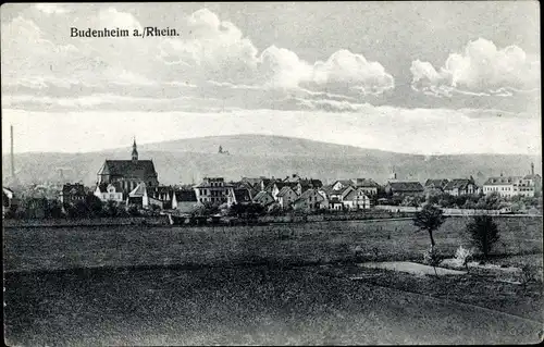 Ak Budenheim am Rhein, Panorama