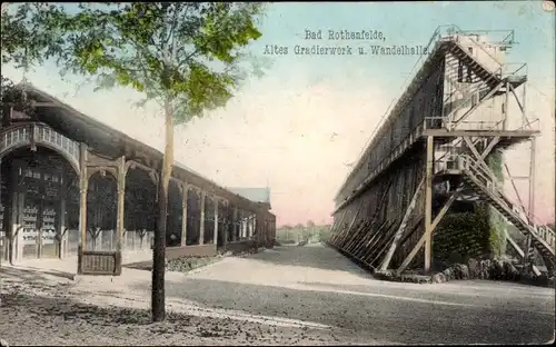 Ak Bad Rothenfelde am Teutoburger Wald, Altes Gradierwerk, Wandelhalle