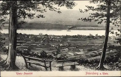 Ak Königswinter am Rhein, Petersberg, Rhein Aussicht