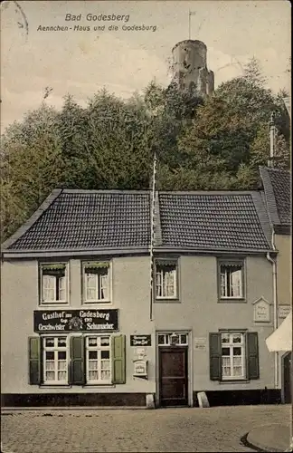 Ak Bad Godesberg Bonn am Rhein, Aennchen-Haus, Godesburg, Gasthof Geschwister Schumacher