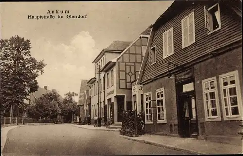 Ak Ankum in Niedersachsen, Hauptstraße im Oberdorf