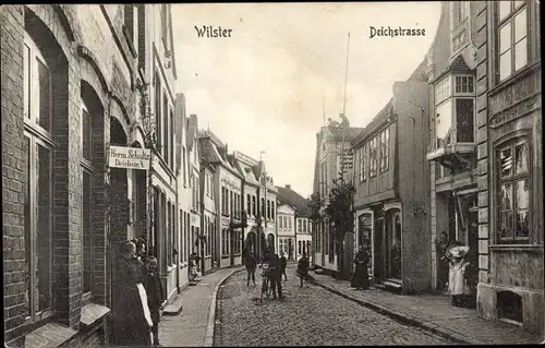Ak Wilster in Holstein, Deichstraße