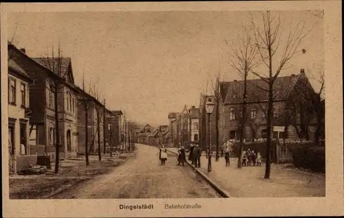 Ak Dingelstädt im Eichsfeld Thüringen, Bahnhofstraße