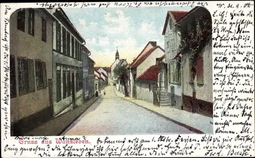 Ak Wanzleben Börde in Sachsen Anhalt, Straßenpartie