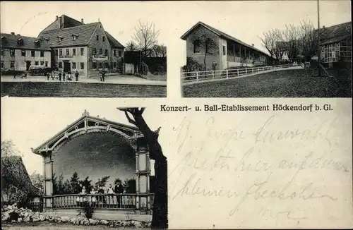Ak Höckendorf Glauchau in Sachsen, Konzert- und Ball-Etablissement